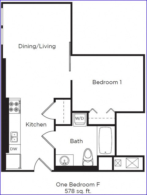 1 bed 1 bath B at DOCK 59 APARTMENTS, Oregon, 97209